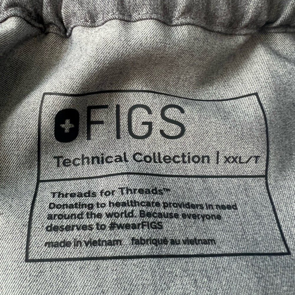 Figs Pisco Basic Scrub Pants Graphite Size Xxl/T - image 3